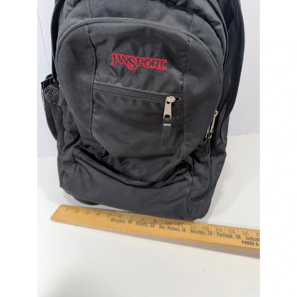 JanSport Driver 8 Rolling Backpack Black Retractable Handle Travel School Bag